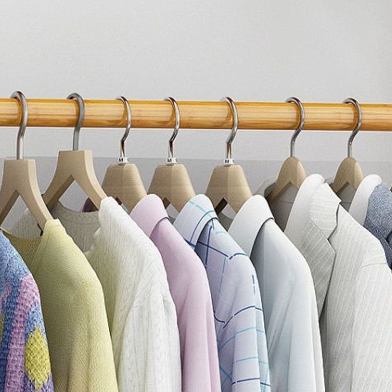 Zeitgenössischer Hall -Stand Bambusholzregale mit freistehendem Kleidungsstange