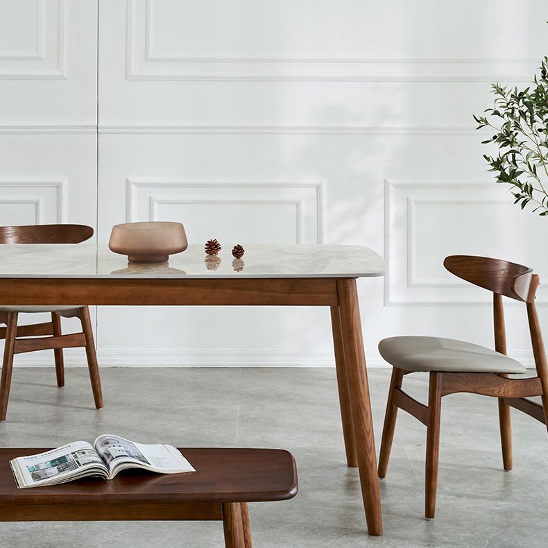 Modern Sintered Stone Table Set of 5/7 with Rectangle Table Dining Set with Woodern Chairs Clearhalo 'Dining Room Sets' 'Dining Tables & Seating' 'dining_room_set' 'furn' 'furn_dining_room_set' 'Furniture' 'furniture_dining_room_set' 'Kitchen & Dining Furniture' 'kitchen&dining_furn' 'kitchen' 1200x1200_896f2eda-7824-426c-8fd2-3f3ca66fd13b