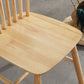Silla de comedor de madera contemporánea silla lateral de viento en el acabado mate para interiores