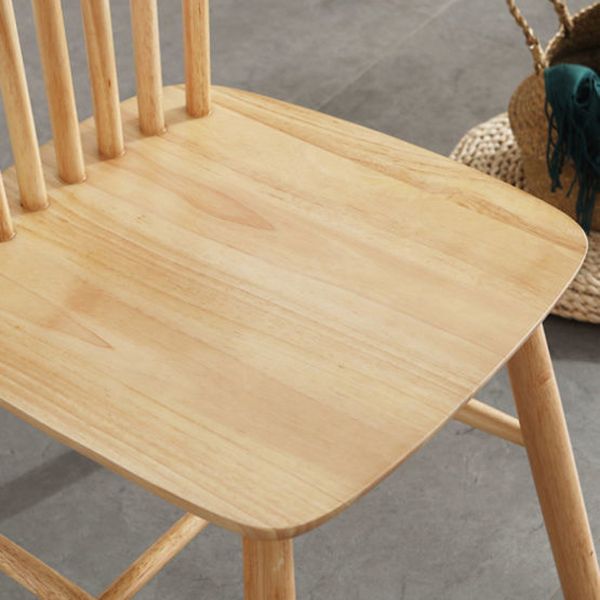 Silla de comedor de madera contemporánea silla lateral de viento en el acabado mate para interiores
