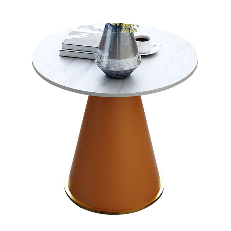 22" Tall Round Slate Top End Table Modern Metal Pedestal Table Clearhalo 'Coffee & Accent Tables' 'End & Side Tables' 'end_side_tables' 'furn' 'furn_end_side_tables' 'Furniture' 'Living Room Furniture' 1200x1200_8971eda3-e80c-44ed-97b0-a72fccaffb6c