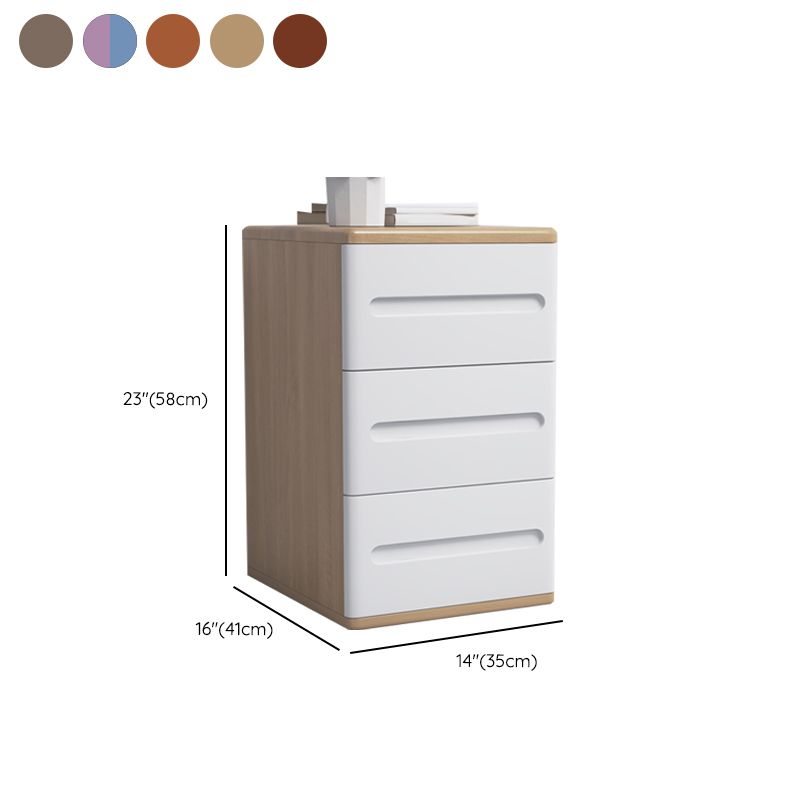 3 - Drawers Contemporary Bedside Cabinet Antique Finish Bed Nightstand Clearhalo 'Bedroom Furniture' 'furn' 'furn_night_stand' 'Furniture' 'night_stand' 'Nightstands' 1200x1200_8972590c-1b9c-4b8b-aff8-6b007e754d38