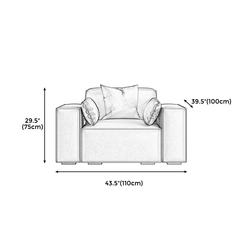 Faux Leather Modern Standard Sofa 37"W Square Arm Sofa Sofa Living Room Clearhalo 'furn' 'furn_sofas' 'Furniture' 'furniture_sofas' 'kitchen' 'kitchen_sofas' 'Living Room Furniture' 'Sofa' 'sofas' 1200x1200_8974b22c-71a2-4b60-91f0-e49286912286