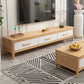 Modern Rubberwood TV Stand Enclosed Storage TV Media Stand with Drawers for Living Room Clearhalo 'furn' 'furn_tv_stands_entertainment_centers' 'Furniture' 'Living Room Furniture' 'TV Stands & Entertainment Centers' 'TV Stands & Media Storage Furniture' 'tv_stands_entertainment_centers' 1200x1200_8974cefa-1516-4d3f-9cb7-93b88ff19716