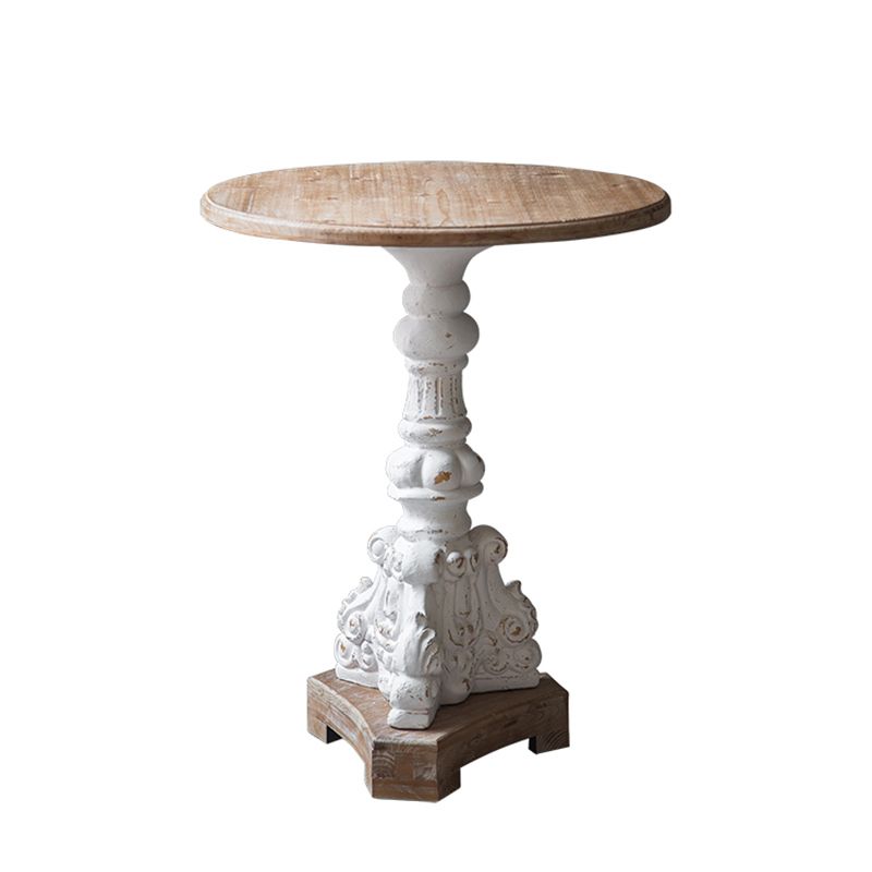Pedestal de madera maciza