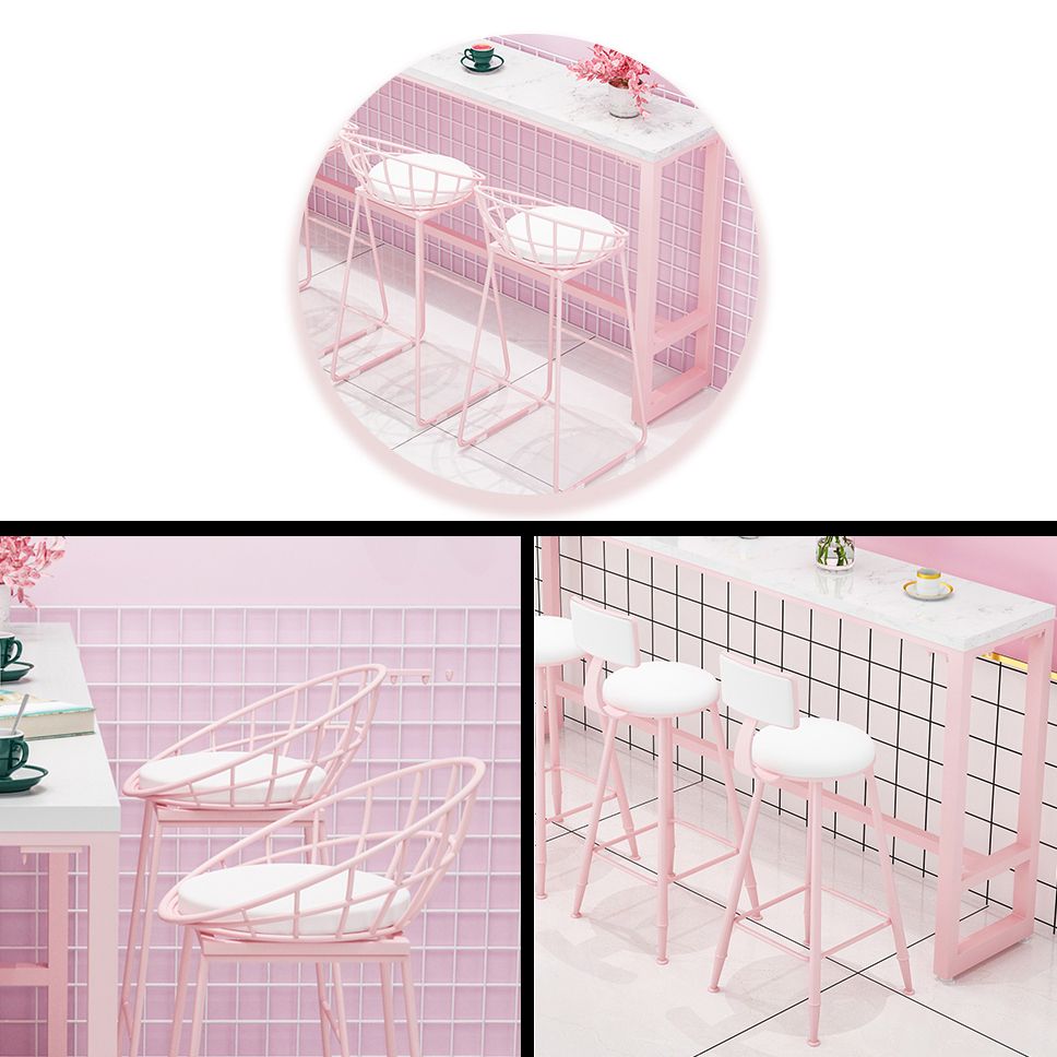 Modern 1/5 Pieces Bar Table Set Rectangle Stone Counter Table with High Stools Clearhalo 'Bar Furniture' 'furn' 'furn_home_bar_bar_sets' 'Furniture' 'Home Bars & Bar Sets' 'home_bar_bar_sets' 'Kitchen & Dining Furniture' 1200x1200_89792da4-5c72-4f37-a746-1cab496573bf