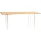 Rectangle Solid Wood Dining Table Modern Acrylic Double Pedestal Table Clearhalo 'Dining Tables & Seating' 'Dining Tables' 'dining_table' 'furn' 'furn_dining_table' 'Furniture' 'Kitchen & Dining Furniture' 1200x1200_897b3ebc-ef19-4cfe-9b00-7f8ffef97765