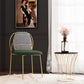 Glam Style Dining Chairs Kitchen Dining Armless Chair with Metal Legs Clearhalo ' kitchen&dining_furn' 'Dining Chairs' 'Dining Tables & Seating' 'dining_chair' 'furn' 'furn_dining_chair' 'Furniture' 'furniture_dining_chair' 'Kitchen & Dining Furniture' 'kitchen' 1200x1200_897b7ae5-1260-4db7-b45d-3976165b500f