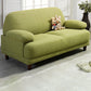 Contemporary Fabric Settee Pillow Top Arm Standard Seating for Apartment