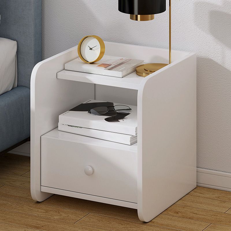 コンテンポラリーアクセントテーブルナイトスタンドアンティーク仕上げ引き出し引き出しベッドナイトスタンド