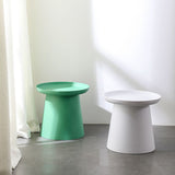 65/5000 Modern Style Wood/plastic Countertop Plastic Base Round Side Table