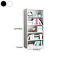 Closed Back Metal Bookshelf Modern Rectangle Storage Standard Bookshelf
