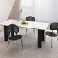 Modern Rectangle Dining Room Collection Stone and Wood Fixed Dinner Table Clearhalo 'Dining Tables & Seating' 'Dining Tables' 'dining_table' 'furn' 'furn_dining_table' 'Furniture' 'Kitchen & Dining Furniture' 1200x1200_897f541a-88a5-47a4-8a66-7aa141bdf1b5