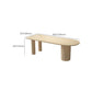 Contemporary Free Form Dining Table Solid Wood Dining Table for Dining Room Clearhalo 'Dining Tables & Seating' 'Dining Tables' 'dining_table' 'furn' 'furn_dining_table' 'Furniture' 'Kitchen & Dining Furniture' 1200x1200_8980de47-2c07-47f4-bbba-388e64daa0c8