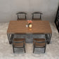 Industrial Style Solid Wood Dinner Table Brown Rectangle Table with Sled Base for Dinning Room Clearhalo ' dining_table' 'Dining Tables & Seating' 'Dining Tables' 'furn' 'furn_dining_table' 'Furniture' 'furniture_dining_table' 'Kitchen & Dining Furniture' 'kitchen&dining_furn' 'kitchen' 'kitchen_dining_table' 1200x1200_8980f83b-8b88-427d-88a1-64de2ad7bdad