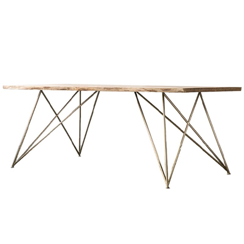 Rectangle 4 Legs Luxury Dining Table Solid Wood Fixed Table for Kitchen Clearhalo 'Dining Tables & Seating' 'Dining Tables' 'dining_table' 'furn' 'furn_dining_table' 'Furniture' 'furniture_dining_table' 'Kitchen & Dining Furniture' 'kitchen' 'kitchen_dining_table' 1200x1200_8981a4e9-a9bb-4fd3-a6ec-63afdfdb9286