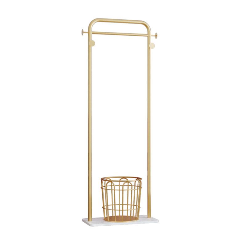 Rack de manteau moderne en métal encadré du rail suspendu et 4 hameçons Hall Stand