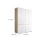 White Storage Cabinet with Drawer Contemporary Wardrobe Armoire