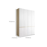 White Storage Cabinet with Drawer Contemporary Wardrobe Armoire