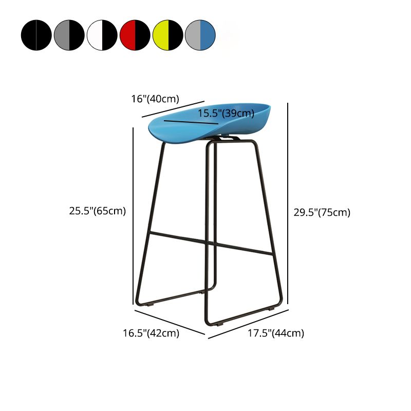 Modern Style Iron Bar Stool with Footrest Nordic Style Tavern Simple Bar Stool Clearhalo 'Bar Furniture' 'Bar Stools' 'bar_stools' 'furn' 'furn_bar_stools' 'furniture_bar_stools' 'Kitchen & Dining Furniture' 'kitchen&dining_furn' 'kitchen' 'kitchen_furn' Furniture' 1200x1200_898a25b0-3a45-4f1f-aa84-87e8d3295780