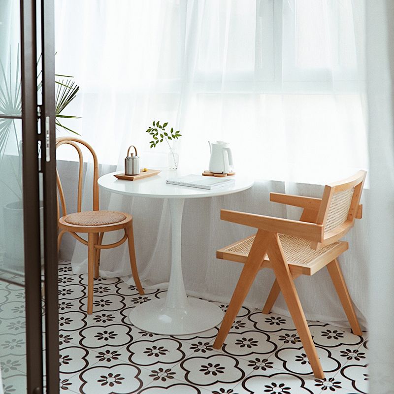 Modern Style Solid Rubberwood Chair Set Open Back Arm Dining Room Chairs Clearhalo ' kitchen&dining_furn' 'Dining Chairs' 'Dining Tables & Seating' 'dining_chair' 'furn' 'furn_dining_chair' 'Furniture' 'furniture_dining_chair' 'Kitchen & Dining Furniture' 'kitchen' 1200x1200_898b970c-ca84-4079-b782-b1dab22bb324