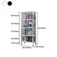Industrial Folding Steel Etagere Bookshelf Open Bookshelf with Caster Wheels Clearhalo 'Bookcases' 'furn' 'furn_bookcases' 'Furniture' 'furniture_bookcases' 'Office Furniture' 1200x1200_898eae0c-334b-4bb6-b354-0585337081f1