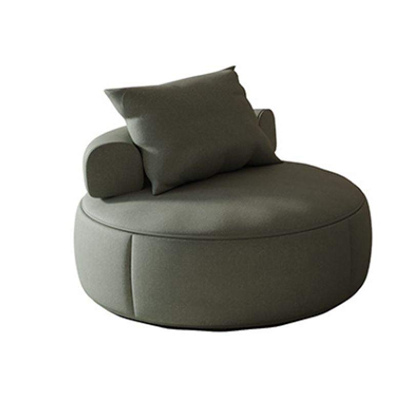 Nordic Style Handless Imitation Leather Curved Back Parsons Chair Clearhalo 'Accent Chairs' 'accent_chairs' 'Chairs & Seating' 'furn' 'furn_accent_chairs' 'Furniture' 'Living Room Furniture' 1200x1200_898ed535-cd0a-41e6-8d16-af71c9b115a7