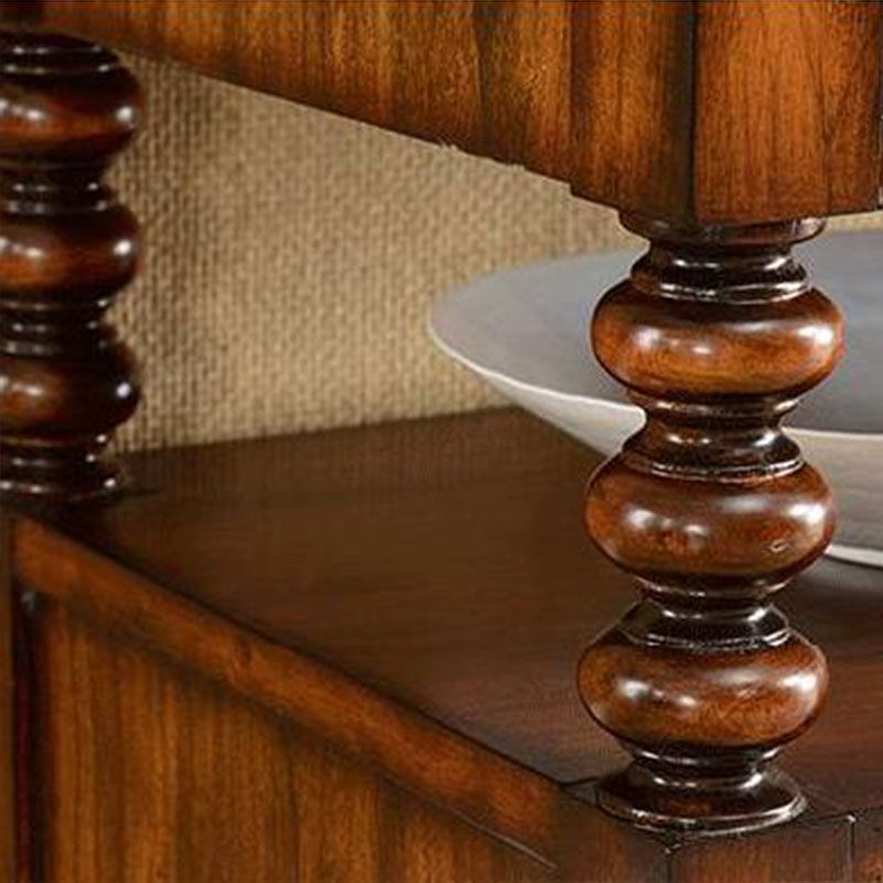 Glam Style Buffet Sideboard Solid Wood Kitchen Sideboard with Door and Drawer Clearhalo 'buffet_sideboard' 'Buffets & Sideboards' 'furn' 'furn_buffet_sideboard' 'Furniture' 'Kitchen & Dining Furniture' 1200x1200_8991816c-f3f2-4207-9c1a-00f621d4e9bf