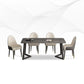 Rectangle Sintered Stone Table for Restaurant Industrial Dining Table with Double Pedestal Clearhalo 'Dining Tables & Seating' 'Dining Tables' 'dining_table' 'furn' 'furn_dining_table' 'Furniture' 'furniture_dining_table' 'Kitchen & Dining Furniture' 'kitchen' 'kitchen_dining_table' 1200x1200_899258b2-4af5-4610-a515-e4615ef03e37