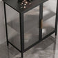 Glam Iron Dining Server Glass Doors Cabinet Sideboard per il ristorante