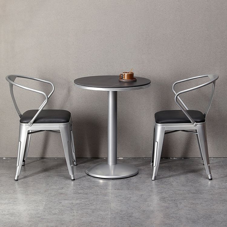 Modern Sintered Stone Dining Table Set 1/2/3 Pieces Dining Set for Home Use Clearhalo 'Dining Room Sets' 'Dining Tables & Seating' 'dining_room_set' 'furn' 'furn_dining_room_set' 'Furniture' 'furniture_dining_room_set' 'Kitchen & Dining Furniture' 1200x1200_8994fb7a-3242-44e0-9789-4160080894ae