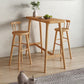 Modern Pine Wood Bar Dining Table Rectangle Indoor Bistro Table with Footrest Clearhalo 'Bar Furniture' 'Bar Tables' 'bar_tables' 'furn' 'furn_bar_tables' 'Furniture' 'furniture_bar_tables' 'Kitchen & Dining Furniture' 1200x1200_89952835-077c-406f-958d-8c8334ad0d58