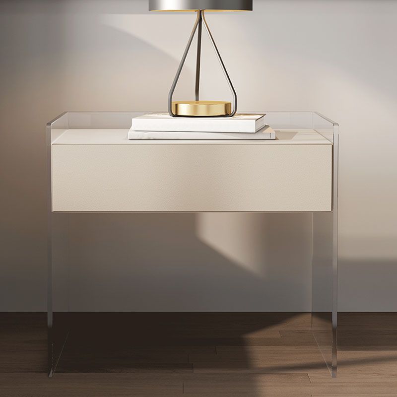 Mesa de almacenamiento de cajones modernos de madera sólida 1 Cajón de cajones de la cama de cajón