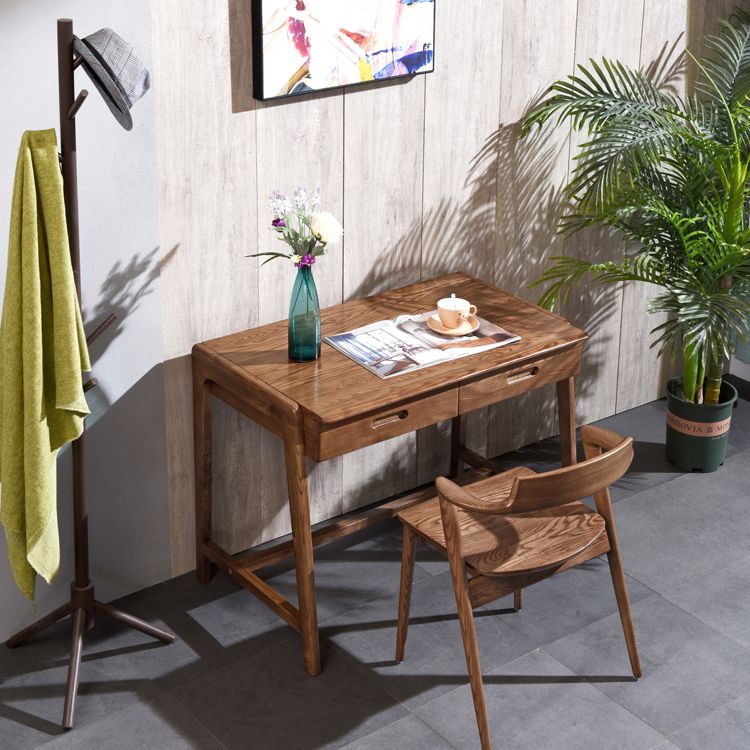 Vaste houten eetstoel Traditionele eetkamerstoel voor thuis