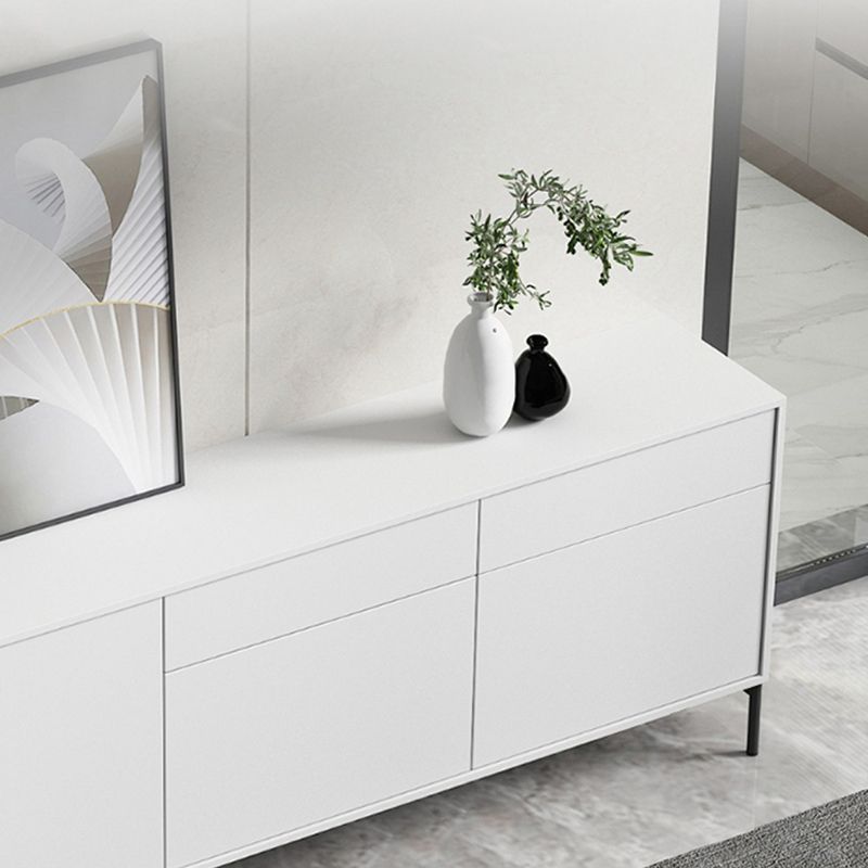 Wood Server Credenza in stile contemporaneo con armadi e cassetti