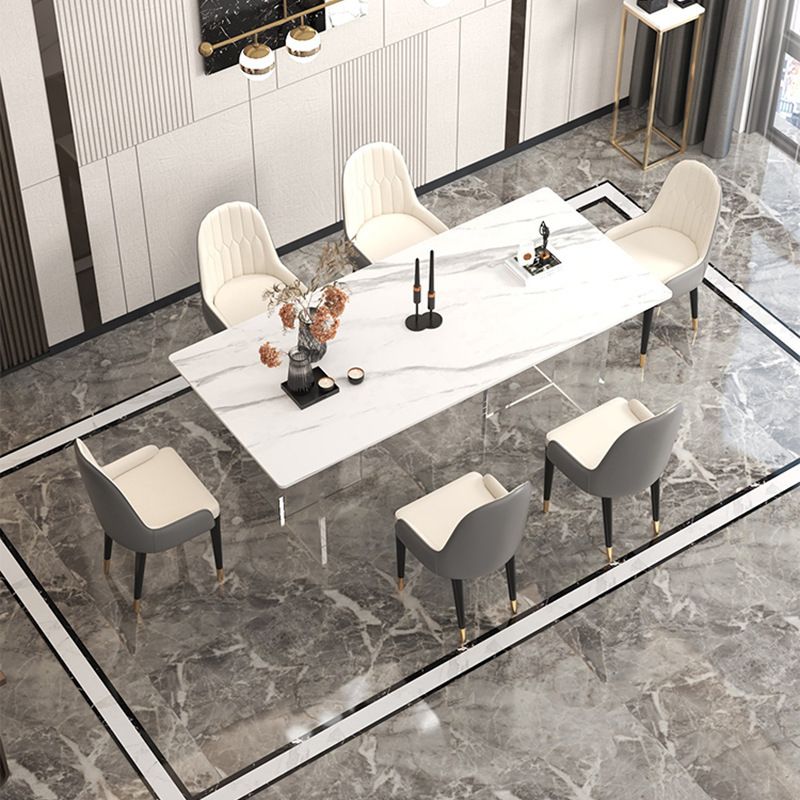 Stone Top Dining Table Traditional Luxury Table with Double Pedestal Base Clearhalo 'Dining Tables & Seating' 'Dining Tables' 'dining_table' 'furn' 'furn_dining_table' 'Furniture' 'furniture_dining_table' 'Kitchen & Dining Furniture' 'kitchen' 'kitchen_dining_table' 1200x1200_899a8372-be17-4665-a1fe-201f87f0635e