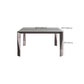Rectangular Black Stone Table Top Dining Table with 4 Foot Metal Base Clearhalo 'Dining Tables & Seating' 'Dining Tables' 'dining_table' 'furn' 'furn_dining_table' 'Furniture' 'Kitchen & Dining Furniture' 1200x1200_899add10-14d2-403b-a1b5-ecffd9f6975e