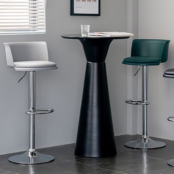 Modern Style Counter Stool Adjustable Height Stool with Footrest