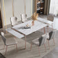 Luxury 1/4/5/7 Pieces Extendable Dining Set Sintered Stone Rectangle Dining Table Set Clearhalo 'Dining Room Sets' 'Dining Tables & Seating' 'dining_room_set' 'furn' 'furn_dining_room_set' 'Furniture' 'furniture_dining_room_set' 'Kitchen & Dining Furniture' 'kitchen&dining_furn' 'kitchen' 1200x1200_899db99e-798e-4cee-8abf-8d3e1b0e4a21