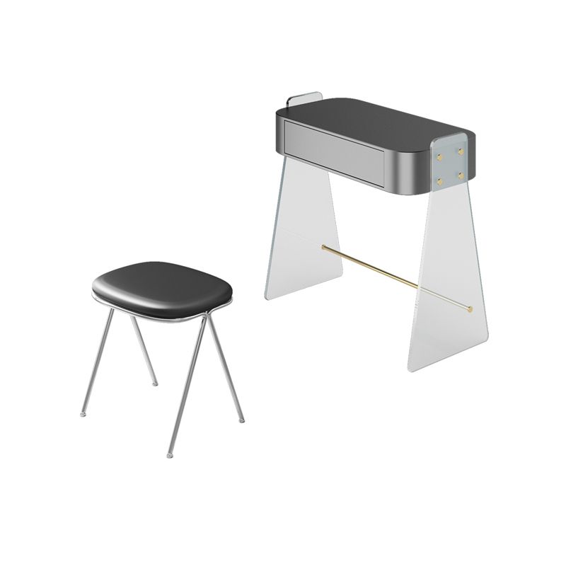 Vanité contemporaine 1 casse-tête de tiroir de rangement avec des jambes acryliques