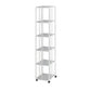 Modern Metal Bookshelf Standard Vertical Bookcase in Burnish Clearhalo 'Bookcases' 'furn' 'furn_bookcases' 'Furniture' 'Office Furniture' 1200x1200_89a204ba-e9fb-476e-9937-2f7cd936cfe5