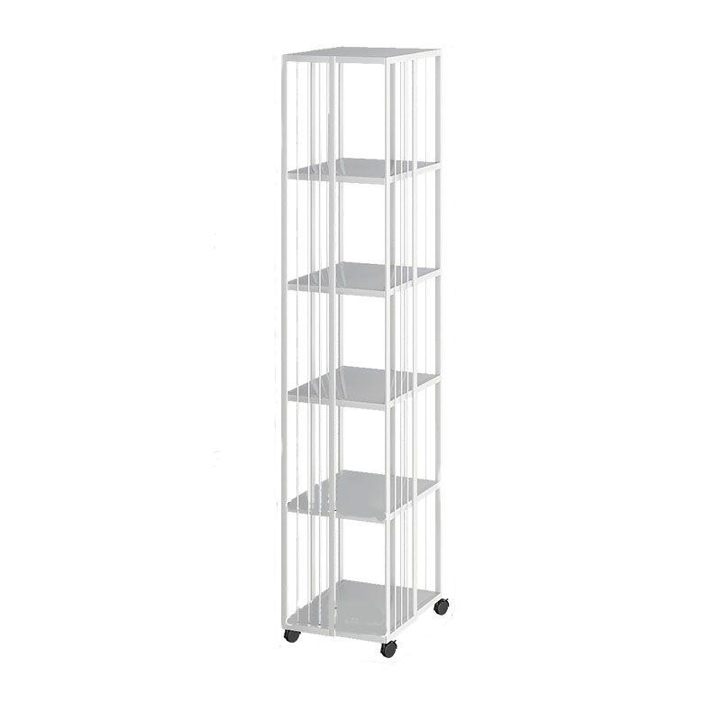 Modern Metal Bookshelf Standard Vertical Bookcase in Burnish Clearhalo 'Bookcases' 'furn' 'furn_bookcases' 'Furniture' 'Office Furniture' 1200x1200_89a204ba-e9fb-476e-9937-2f7cd936cfe5