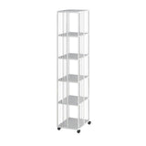 Modern Metal Bookshelf Standard Vertical Bookcase in Burnish Clearhalo 'Bookcases' 'furn' 'furn_bookcases' 'Furniture' 'Office Furniture' 1200x1200_89a204ba-e9fb-476e-9937-2f7cd936cfe5