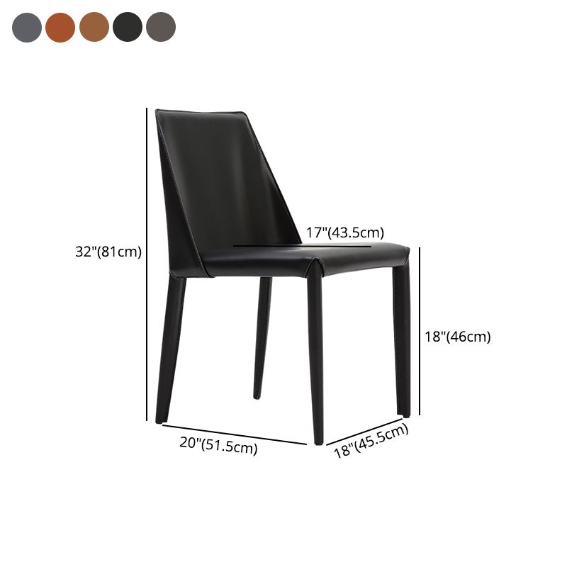 Modern Style Home Side Chair Solid Back Upholstered Dining Room Chair (Set of 2) Clearhalo ' kitchen&dining_furn' 'Dining Chairs' 'Dining Tables & Seating' 'dining_chair' 'furn' 'furn_dining_chair' 'Furniture' 'furniture_dining_chair' 'Kitchen & Dining Furniture' 'kitchen' 1200x1200_89a32d9a-5cfe-4c4d-95c7-da483e335aa6