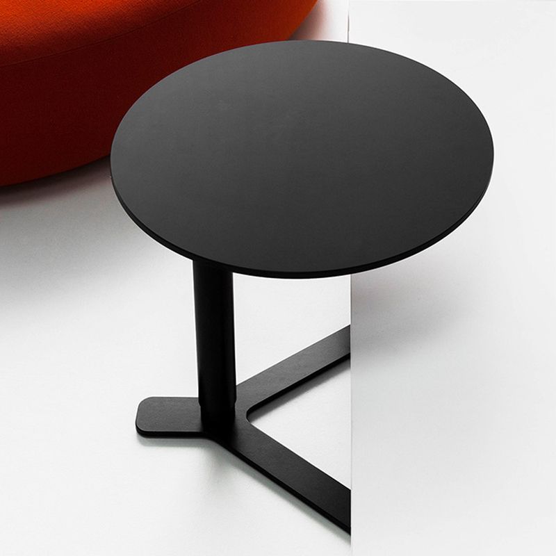 Mid-Century Modern Metal End Table Pedestal Round Sofa Side Table Clearhalo 'Coffee & Accent Tables' 'End & Side Tables' 'end_side_tables' 'furn' 'furn_end_side_tables' 'Furniture' 'Living Room Furniture' 1200x1200_89a448f1-db7c-408a-a0eb-0424e6d4d7cf