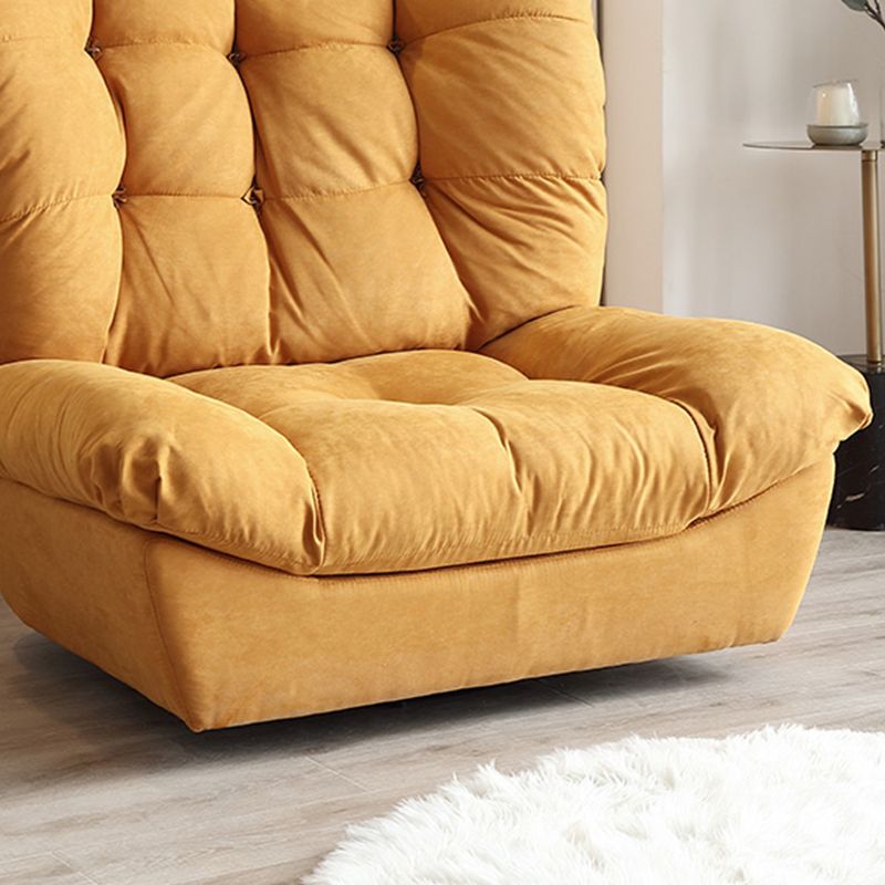 Contemporary Tufted Back Arm Chair Solid Color Armless Chair Clearhalo 'Accent Chairs' 'accent_chairs' 'Chairs & Seating' 'furn' 'furn_accent_chairs' 'Furniture' 'Living Room Furniture' 1200x1200_89a45bbd-4902-4fb2-9b82-93cb6278ba74