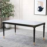 Stone Dining Site Table Industrial Style 4 Legs Dining Table for Kitchen Home Clearhalo ' dining_table' 'Dining Tables & Seating' 'Dining Tables' 'furn' 'furn_dining_table' 'Furniture' 'furniture_dining_table' 'Kitchen & Dining Furniture' 'kitchen&dining_furn' 'kitchen' 'kitchen_dining_table' 1200x1200_89a7be1a-60ad-4bde-8891-fc778827741f