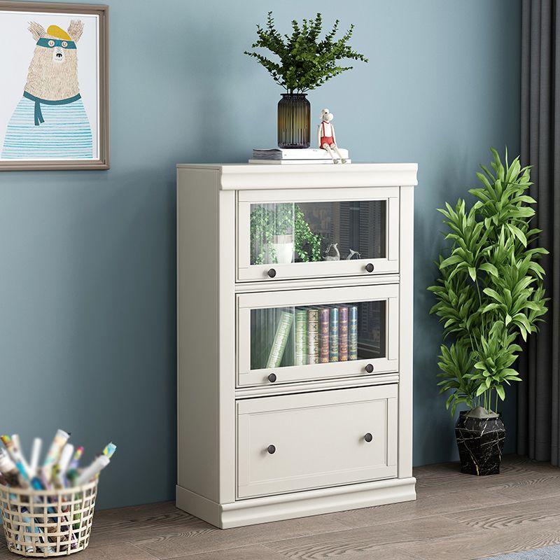 Contemporary Barrister Bookcase Closed Back Bookshelf with Drawer Clearhalo 'Bookcases' 'Furniture' 'furniture_bookcases' 'kitchen' 'kitchen_bookcases' 'Living Room Furniture' 'Office Furniture' 1200x1200_89a7f916-a7ba-4a11-a5c1-bb621e192e7d