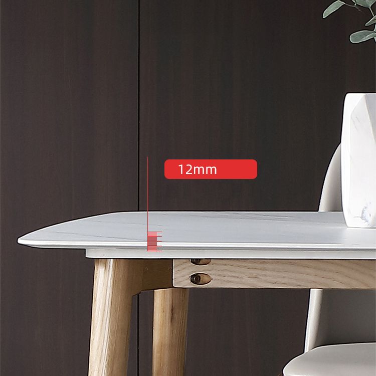 Sintered Stone White Tone Dining Table Luxury 4 Legs Table for Dining Room Clearhalo ' dining_table' 'Dining Tables & Seating' 'Dining Tables' 'furn' 'furn_dining_table' 'Furniture' 'furniture_dining_table' 'Kitchen & Dining Furniture' 'kitchen&dining_furn' 'kitchen' 'kitchen_dining_table' 1200x1200_89aae291-62e8-4595-a96d-41e5f041dcfe