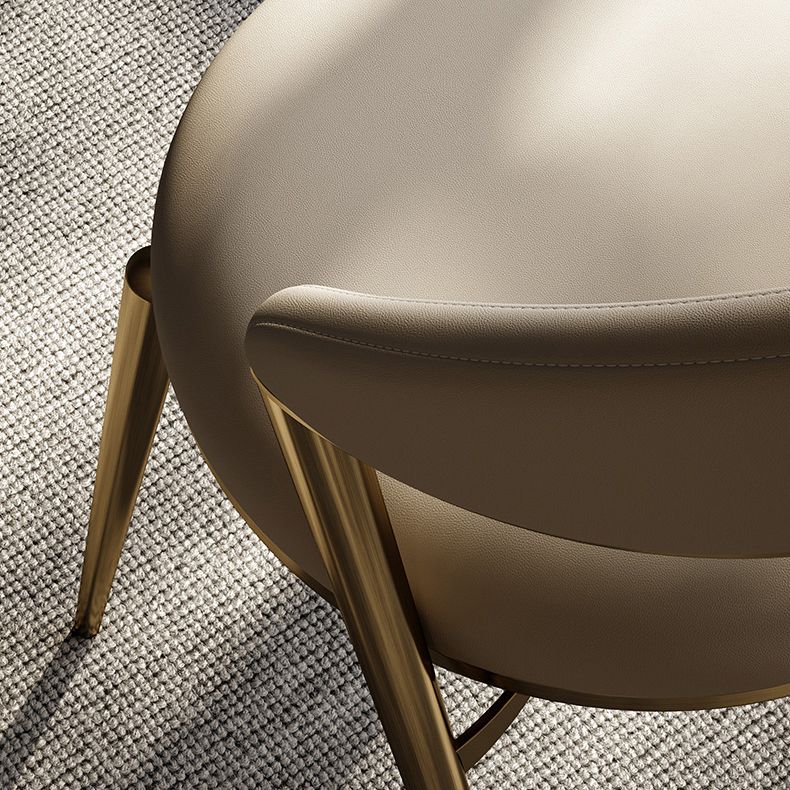 グラムキッチンサイドチェアメタルレッグオープンバックダイニングアームレスチェア